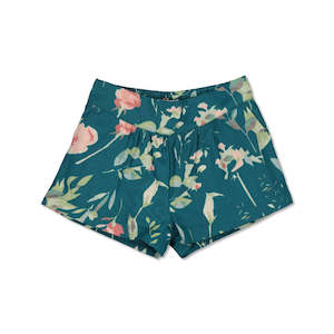 Lyla Shorts - Green Leavings