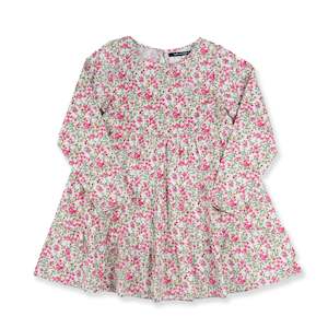 Baby wear: Pixie Long Sleeve Dress Floral Corduroy