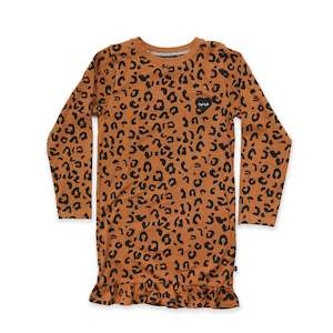 Baby wear: Leopard Lovers Long Sleeve Dolly Dress