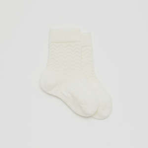 Baby wear: Merino Crew Socks - Pearl