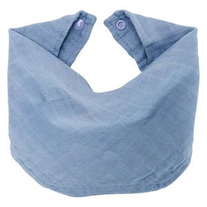 Baby wear: Muslin Bib/Burping Cloth Blue