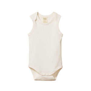 Baby wear: Singlet Bodysuit - Natural