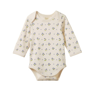 Baby wear: Cotton Long Sleeve Bodysuit - Daisy Daze