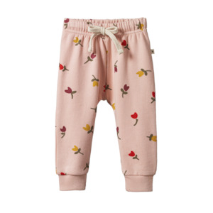 Baby wear: Sunday Pants - Rose Dust Tulips