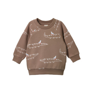 Baby wear: Emerson Sweater Curious Crocodiles