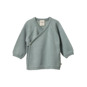 Merino Knit Kimono Jacket Sage