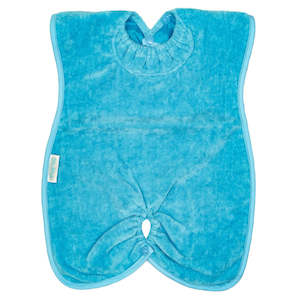 Aqua Towel Highchair Hugger Bibs