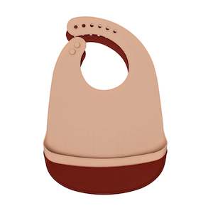 Catchie Bibs - Rust + Beige