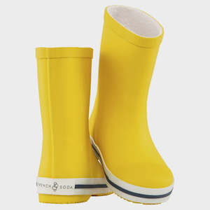 Yellow Kids Rubber Gumboots