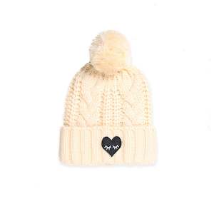 Baby wear: Cable Beanie - Beige