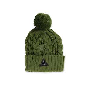 Cable Beanie - Khaki