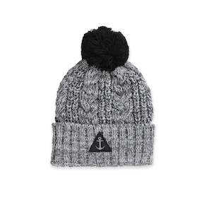 Cable Beanie - Grey Marle