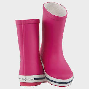 Pink Kids Rubber Gumboots