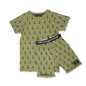 Surf Summer PJ's - Sage