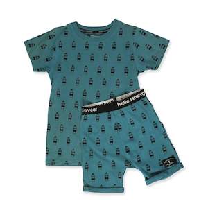 Surf Summer PJ's - Larkspur