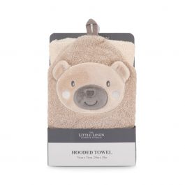 Little Linen Character Hooded Towel - Nectar Bear