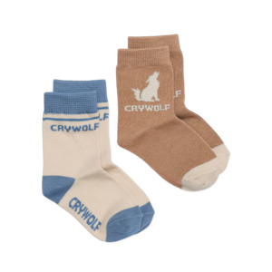 Crywolf Sock 2 pack Tan/Southern Blue