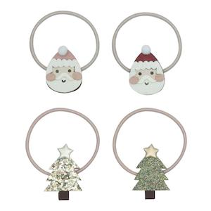 accessories: Mimi & Lula Santa And Tree Ponies