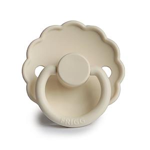 Frigg Pacifier Natural Rubber Daisy Cream