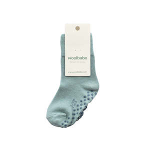 Woolbabe Merino & Organic Cotton Sleepy Socks - Tide