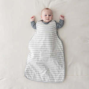 Baby wear: Woolbabe Mini Duvet Weight Side Zip Sleeping Bag - Pebble - 0-9 months