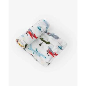 Little Unicorn Deluxe Muslin Swaddle - Airshow