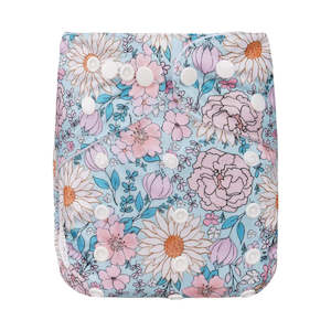 Baby wear: Bear & Moo Reusable OSFM Cloth Nappy - Boho Floral