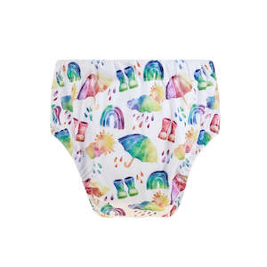 Bear & Moo Training Nappy - Rainbow Rain