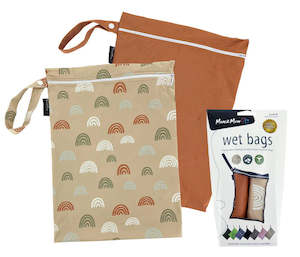 Mum2mum Wetbags Twin Pack - Rainbows & Rust