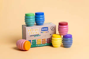 Baby wear: Honeysticks Natural Finger Paint - 6 Colours