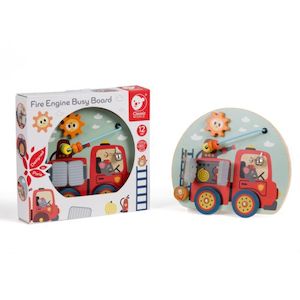 Baby wear: Classic World Fire Engine Busy Board