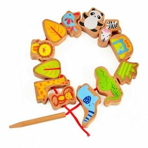 Baby wear: Classic World Natural Zoo Beads