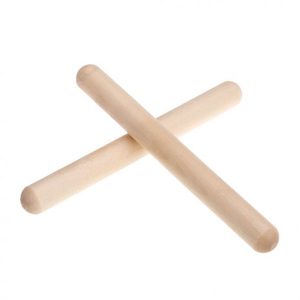 Baby wear: Natural Wooden Rhythm Sticks (Pair)