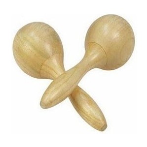 Baby wear: Natural Wooden Maraca