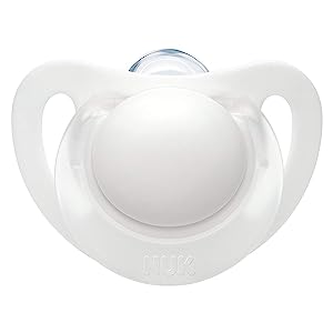 Baby wear: Nuk Star Silicone Soother - White - 0-2 months (2 pack)