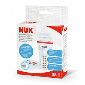 Nuk Breastmilk Storage Bags - 25 pre-sterilised bags