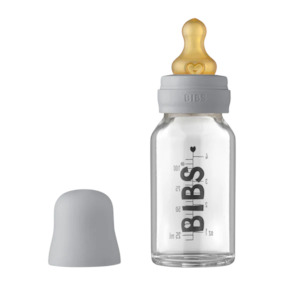 Baby wear: BIBS Baby Glass Bottle Complete Set 110ml - Cloud