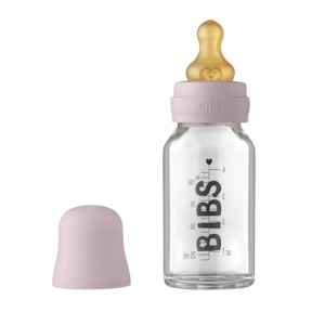 BIBS Baby Glass Bottle Complete Set 110ml - Dusky Lilac