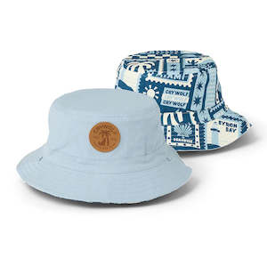 Crywolf Reversible Bucket Hat - Postcards