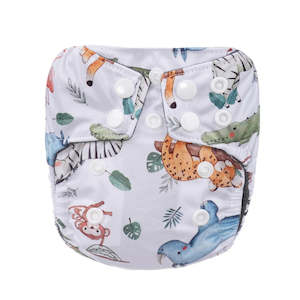 Bear & Moo Newborn Cloth Nappy - Zoo Babies