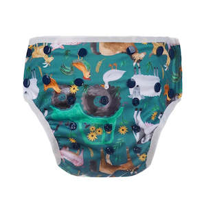 Baby wear: Bear & Moo Swim Nappy - Farm Days