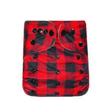 Bear & Moo Reusable OSFM Cloth Nappy - Gumboot Gingham