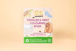 Baby wear: Honeysticks Toddler's First Colouring Book - An Endangered Animals Adventure