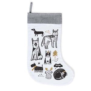 Wee Gallery Doggy Love Christmas Stocking ONE LEFT