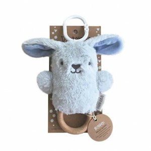 O.B Designs Wooden Teething Rattle - Bruce Bunny