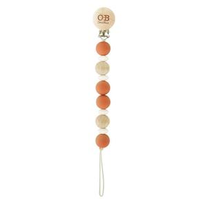 O.B Designs Beechwood & Silicone Dummy Chain - CINNAMON