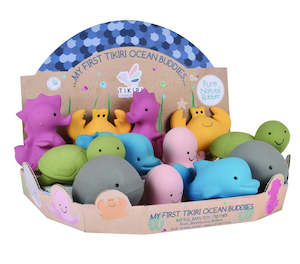 Baby wear: Tikiri My First Ocean Buddies - Natural Rubber Teether Toys