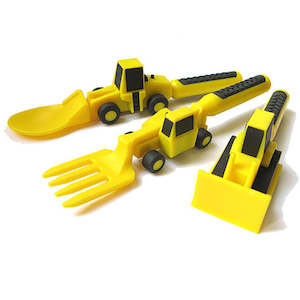 Constructive Eating Construction 3-piece Utensil Set