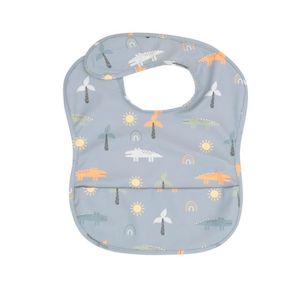 Baby wear: All4ella Recycled Pouch Bib - Crocodile