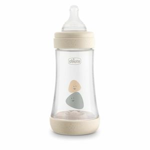 Baby wear: Chicco Perfect 5 Bottle 240ml Medium Flow (2m+) - Natural